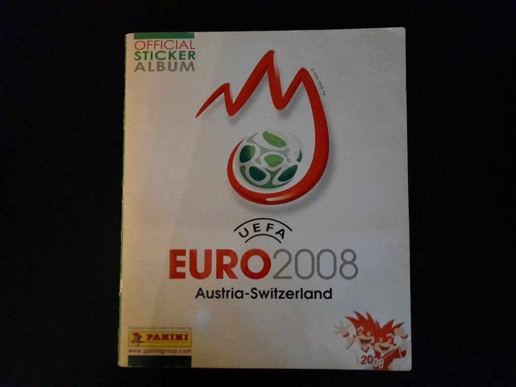 Panini EURO 2008 – compleet gevuld album met stickers, Ophalen of Verzenden, Gebruikt, Overige typen