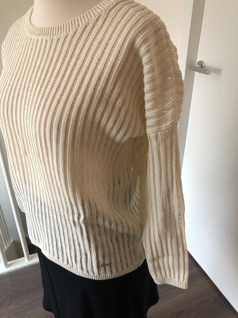 Pedro Hierro maat 40/42 katoenen trui beige, Maat 38/40 (M), Verzenden, Beige, Zo goed als nieuw