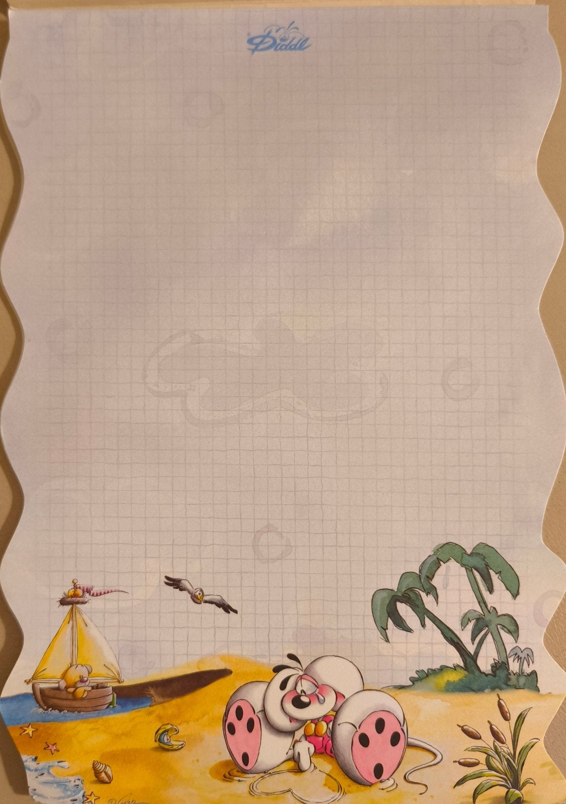 diddl blaadje - 111 A4 kleur, Verzamelen, Diddl, Ophalen of Verzenden, Diddl, Zo goed als nieuw, Papier, Kaart of Schrift