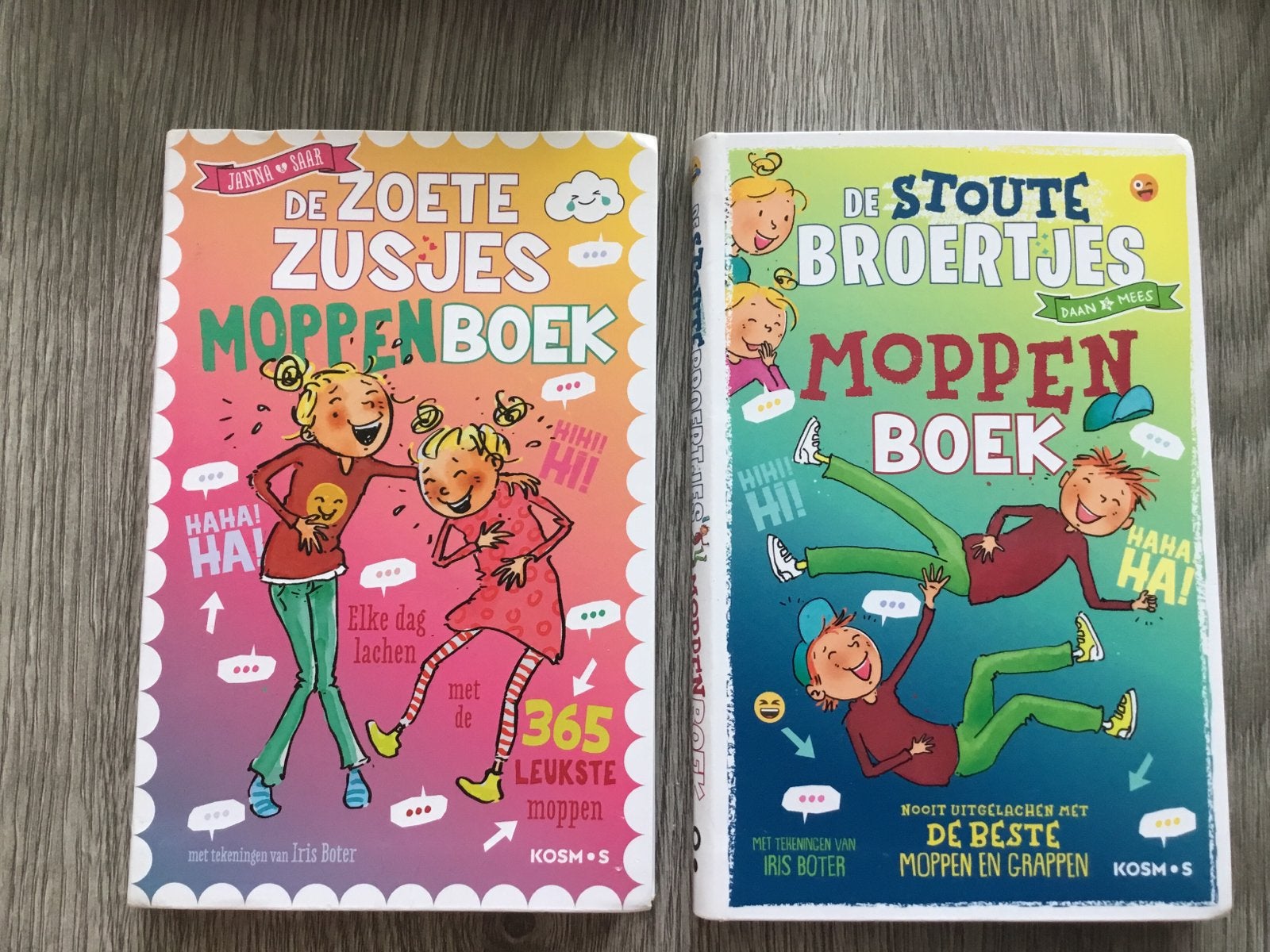 De Zoete Zusjes Moppenboek & De Stoute Broertjes Moppenboek, Ophalen, Zo goed als nieuw, Moppen