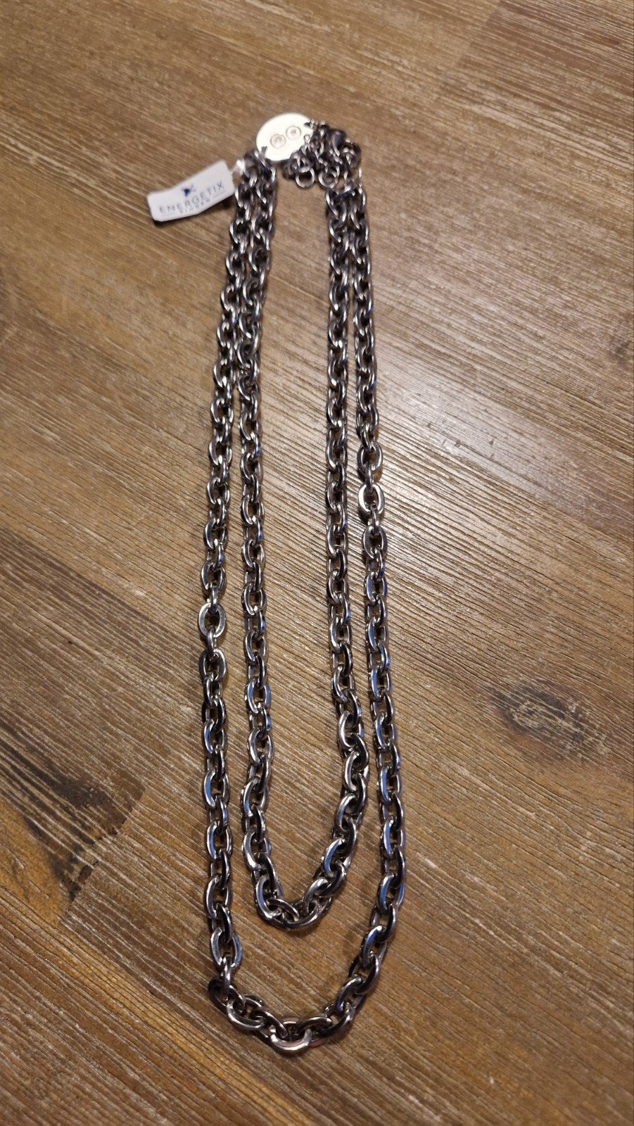 Mooie ketting Energetix, Sieraden, Tassen en Uiterlijk, Kettingen, Ophalen of Verzenden, Nieuw, Zilver