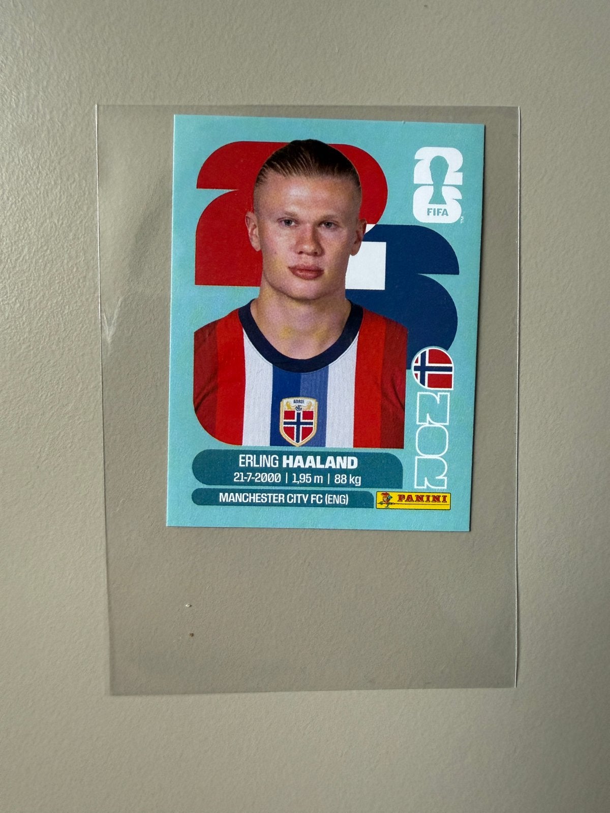 Panini WK26 Erling Haaland, Ophalen of Verzenden, Nieuw, Buitenlandse clubs, Poster, Plaatje of Sticker