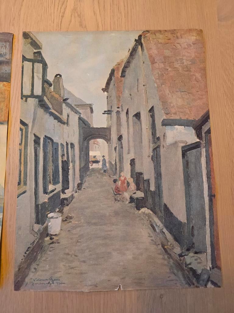 Antieke Aquarel van de Nederlandse kunstenaar Willem Witjens, Antiek en Kunst, Ophalen of Verzenden