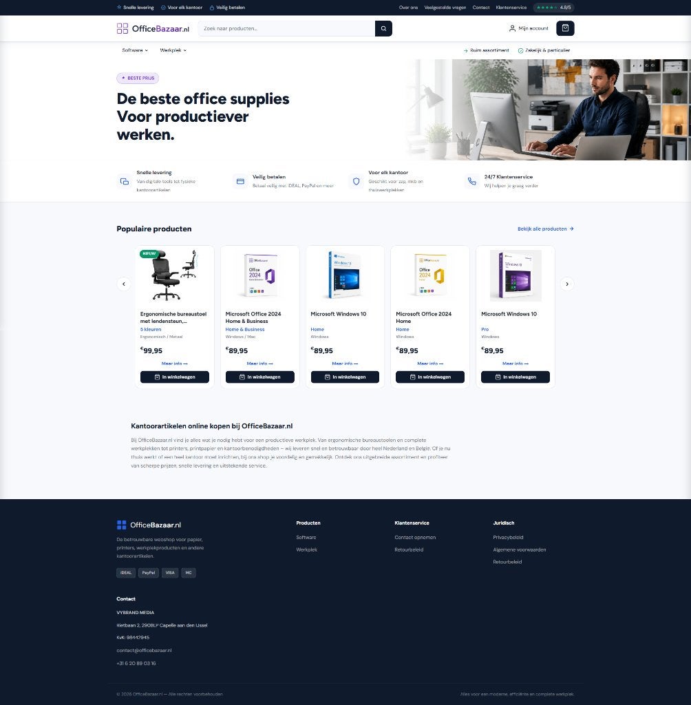 Website te koop office producten €500, Computers en Software, Office-software, Ophalen, Nieuw, Word, MacOS