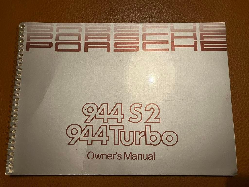 Porsche 944 turbo/S2 handleiding instructie boekje, Ophalen