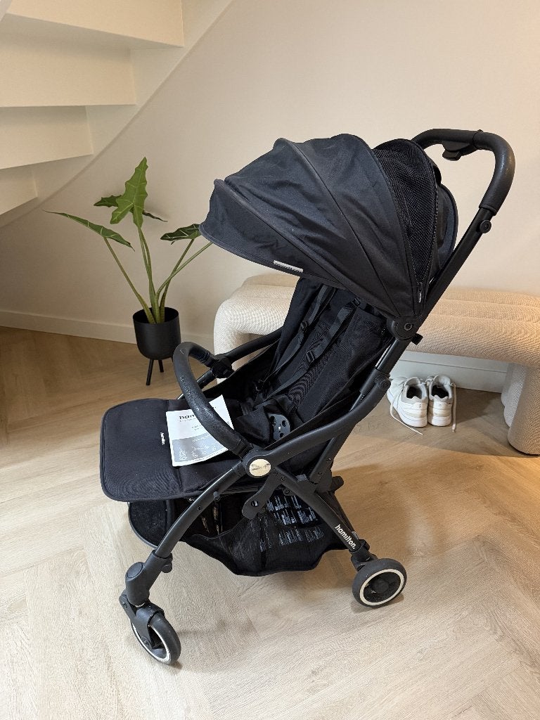 Hamilton by Yoop X1 Buggy - MagicFold - Zwart, Kinderen en Baby's, Ophalen, Gebruikt, Overige merken, Zonnekap