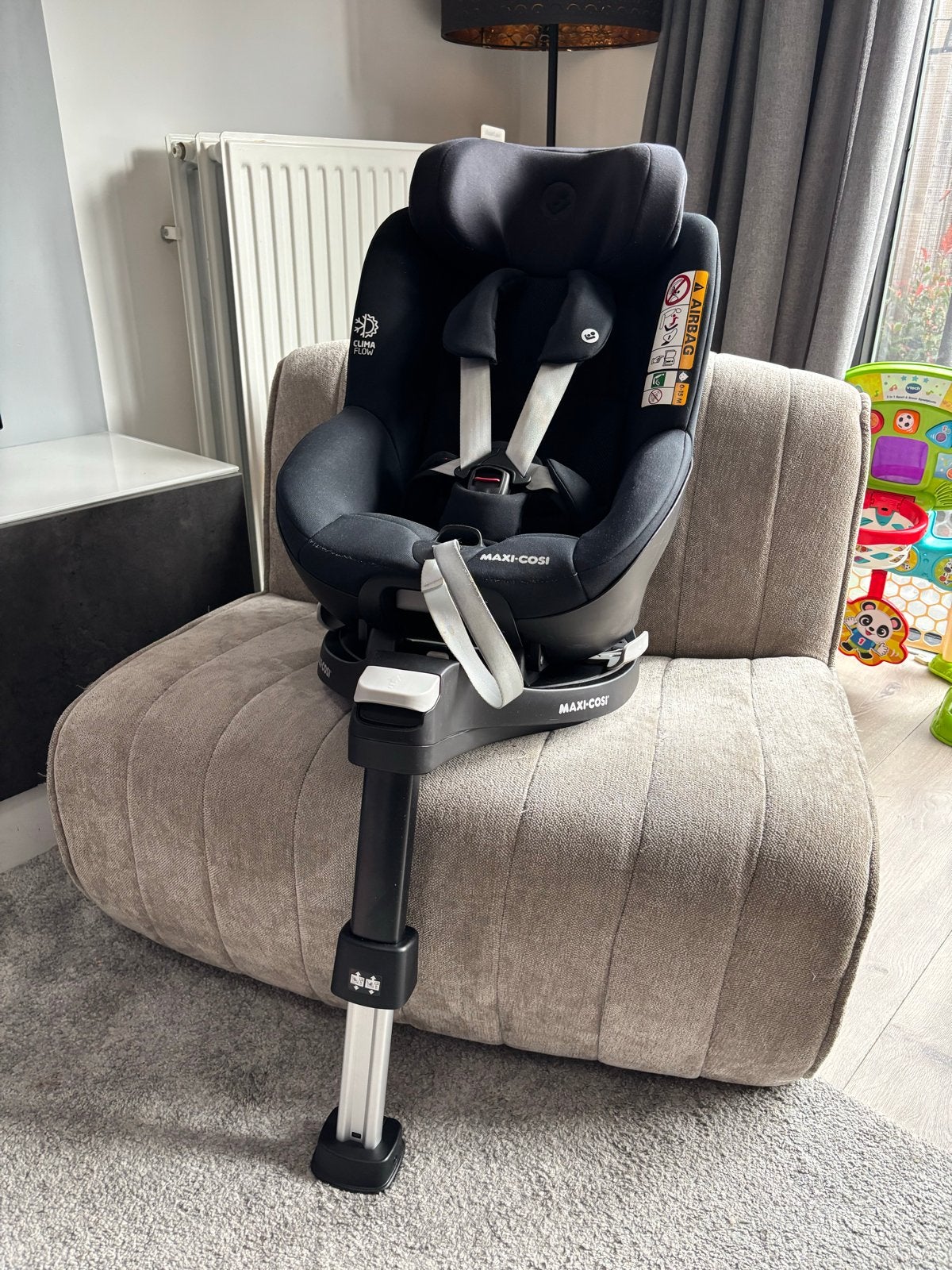 Maxi Cosi Pearl 360 met FamilyFix 360 base, Kinderen en Baby's, Autostoeltjes, Ophalen, Gebruikt, 0 t/m 18 kg, Verstelbare rugleuning