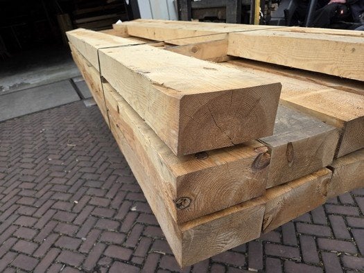 13 Rustieke Grenen Balken 10x20 cm / 3.60 m lang - nr: V6, Ophalen, Nieuw, 250 cm of meer, Balken