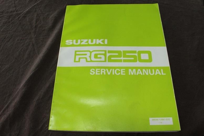 Suzuki RG250 1986/1987 motorcycle service manual RG 250, Ophalen of Verzenden, Suzuki