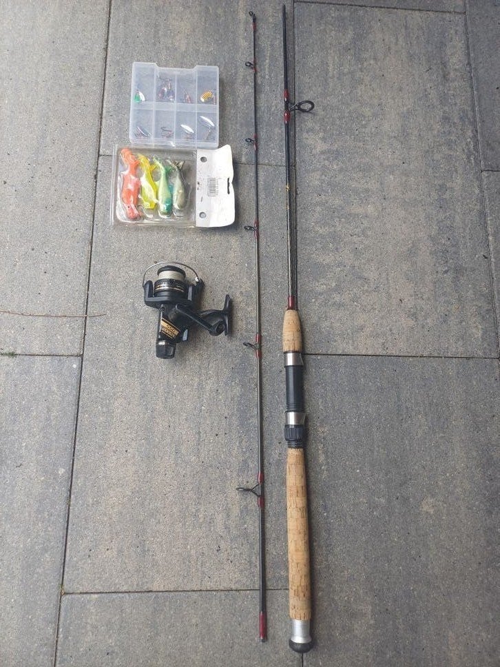 shimano /ultimate  jig setje, Watersport en Boten, Ophalen, Zo goed als nieuw, Molen