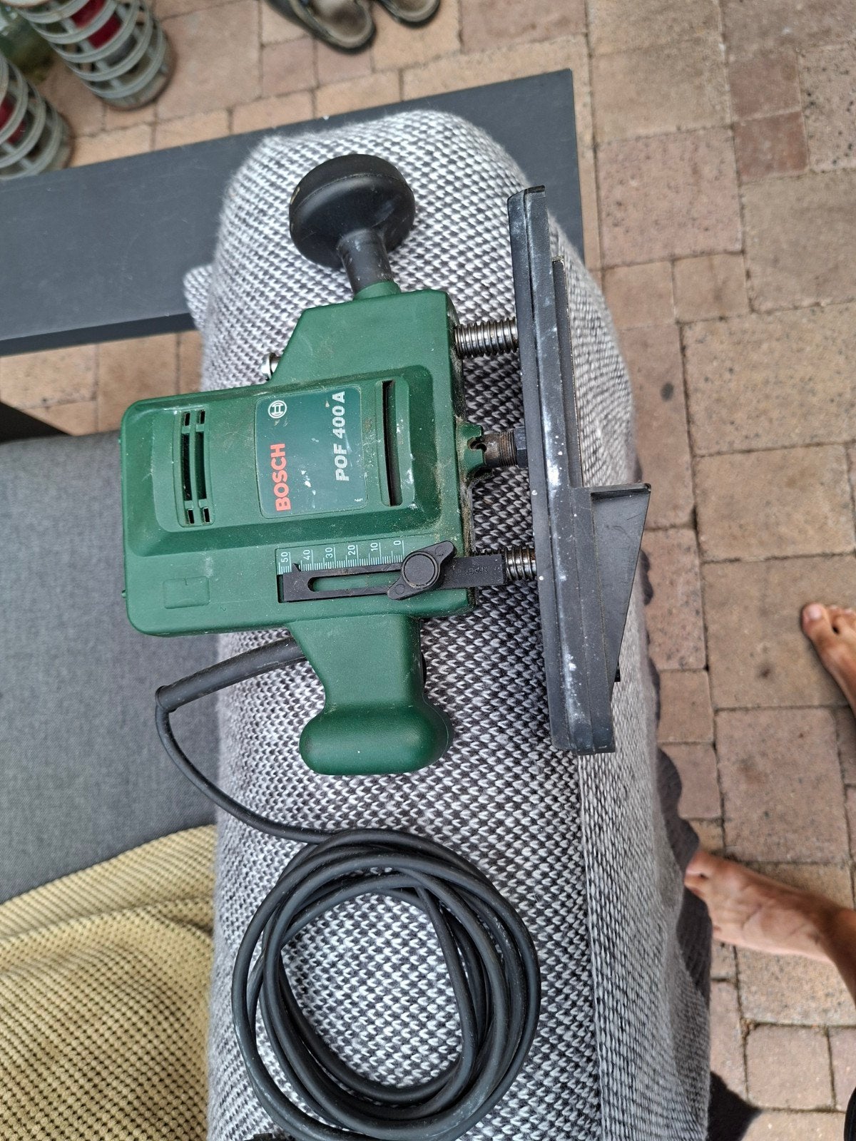 Bosch POF 400 A Bovenfrees - Gebruikt, Gebruikt, Ophalen of Verzenden, Bovenfrees, Bosch