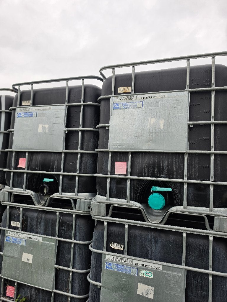Te koop zwarte ibc container 1000 liter vaten, Tuin en Terras, Kunststof, Met kraantje, 150 liter of meer, Nieuw