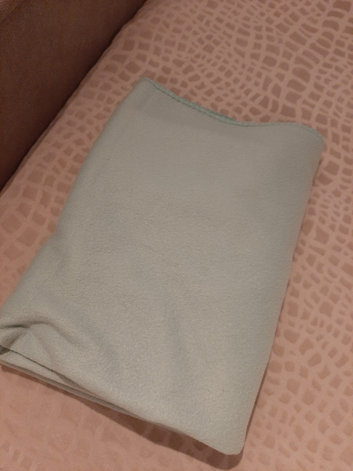 Zachte fleece deken, turqoise, Ophalen, Gebruikt, Fleece, Overige kleuren