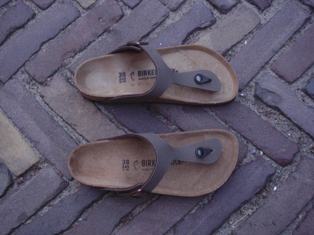 BIRKENSTOCK GIZEH BRUIN 38 NIEUW GRATIS VERZENDING PER POST, Slippers, Bruin, Verzenden, Nieuw