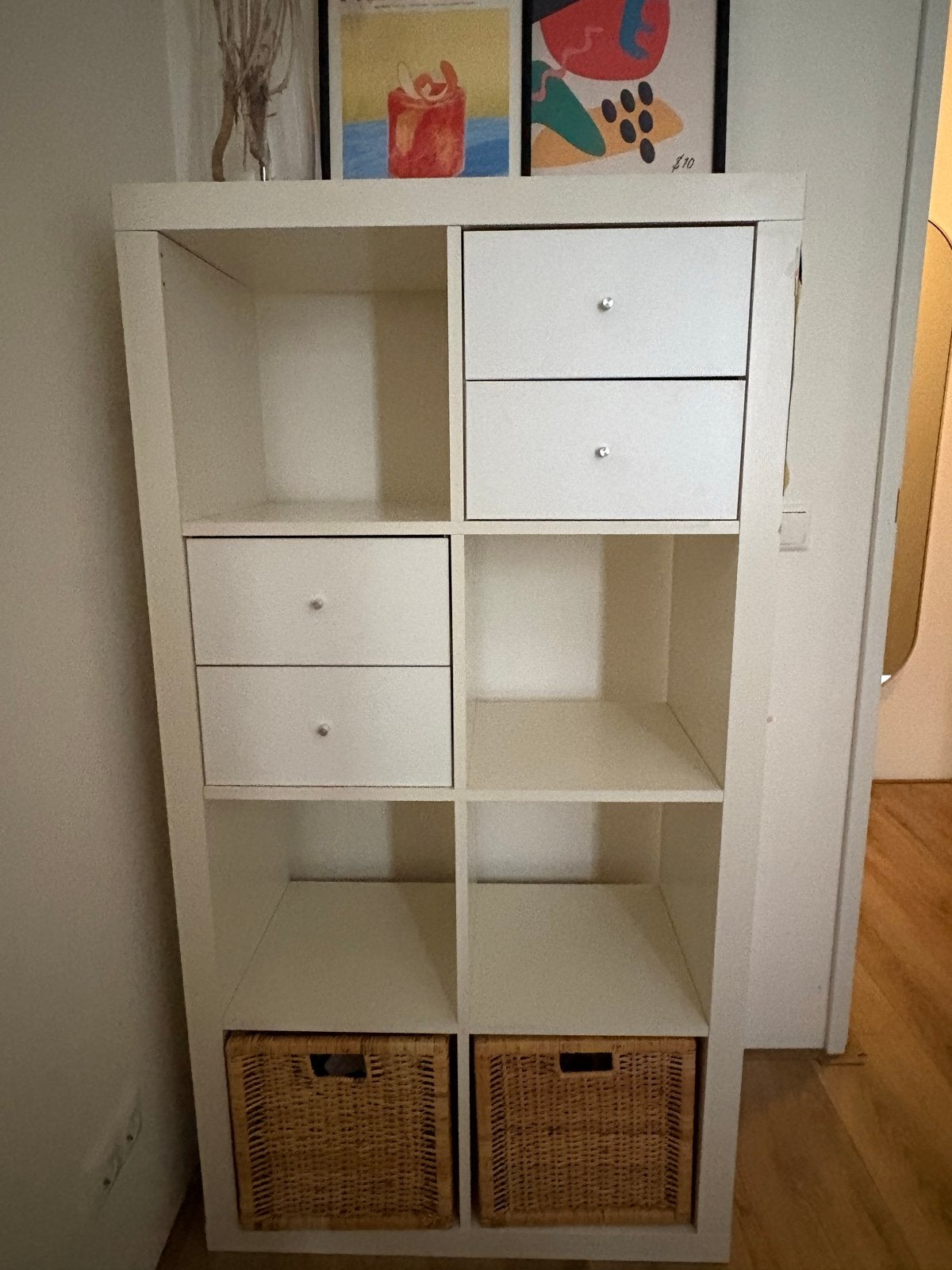 IKEA Kallax kast wit, Ophalen, Kunststof, 50 tot 100 cm, Zo goed als nieuw