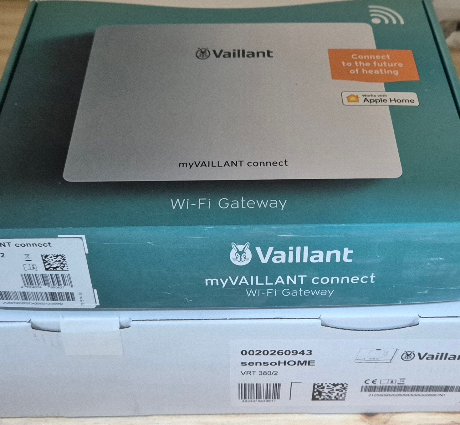 Vaillant VRT380 Thermostaat incl VR940 WIFI Gateway NIEUW, Ophalen of Verzenden, Slimme thermostaat, Nieuw