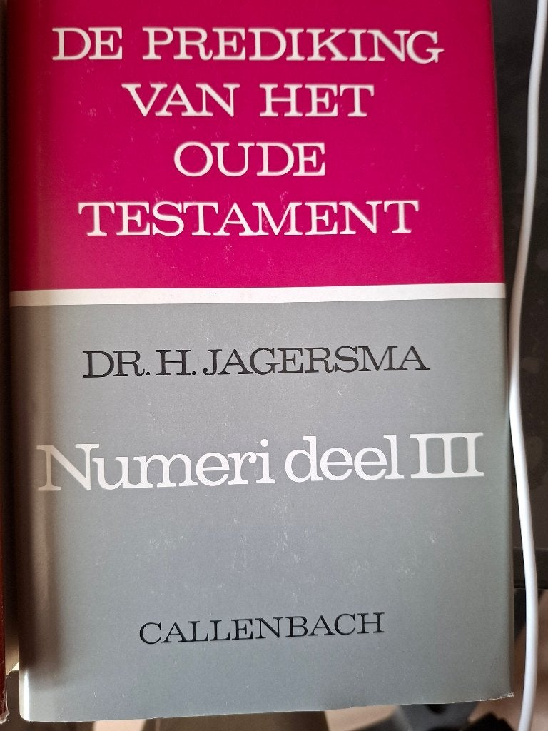 Jagersma, Numeri, deel 3  Pred.Oude Testament, Boeken, Ophalen of Verzenden, Zo goed als nieuw, Christendom | Protestants, Diverse auteurs