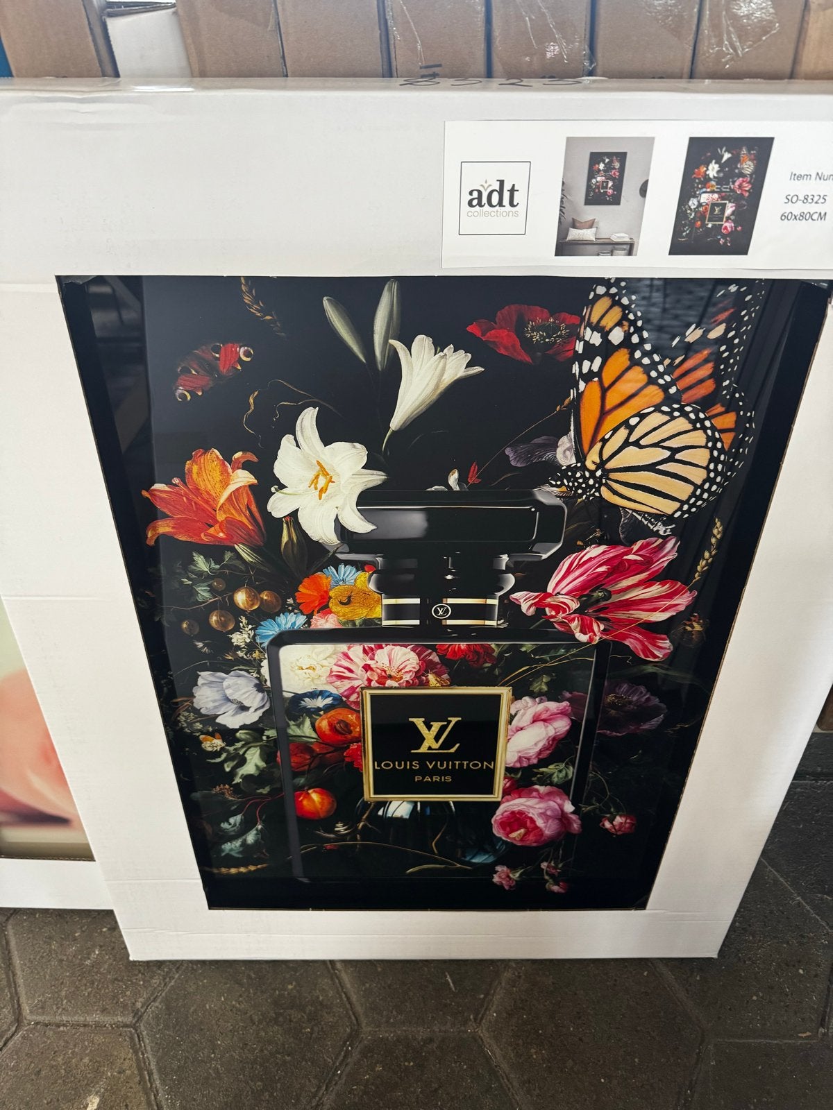 Partij glasschilderijen 120x80 cm en 80x60 cm, Ophalen of Verzenden