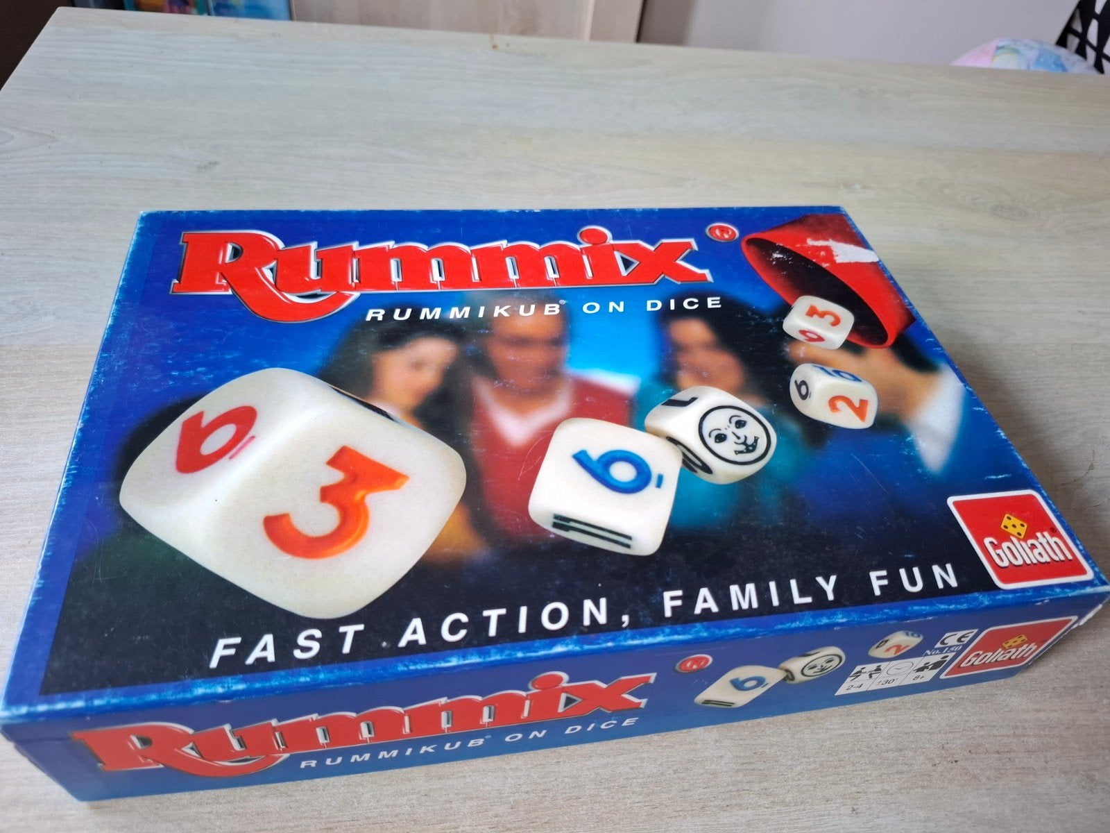Rummix - Rummikub op dobbelstenen, Goliath BV, Gebruikt, Ophalen of Verzenden, Een of twee spelers