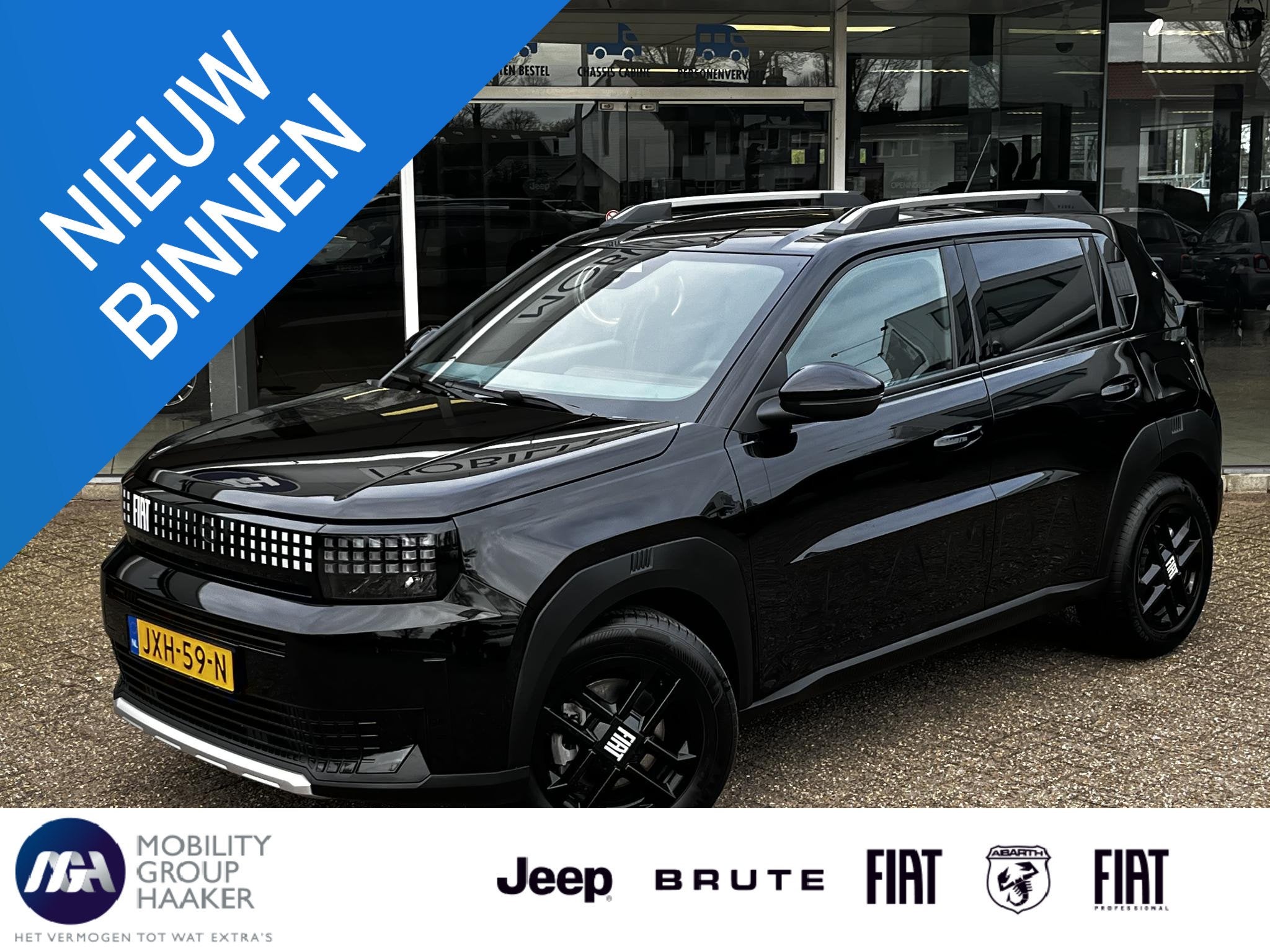 Fiat Grande Panda 1.2 Hybrid ICON | Apple-Android | Cruise C, Auto's, Stof, Parkeersensor, Zwart, Origineel Nederlands