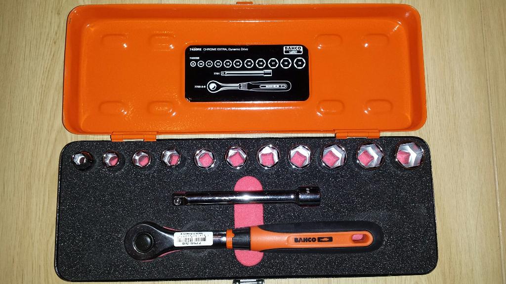 Bahco Belzer dopsleutelset 7420RE 3/8 inch 13-delig NIEUW, Verzenden, Nieuw