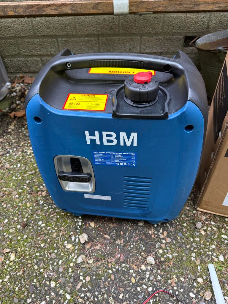 HBM 1000 Watt Inverter Generator Benzine Aggregaat, Benzine, Nieuw, Ophalen of Verzenden, Geluidgedempt