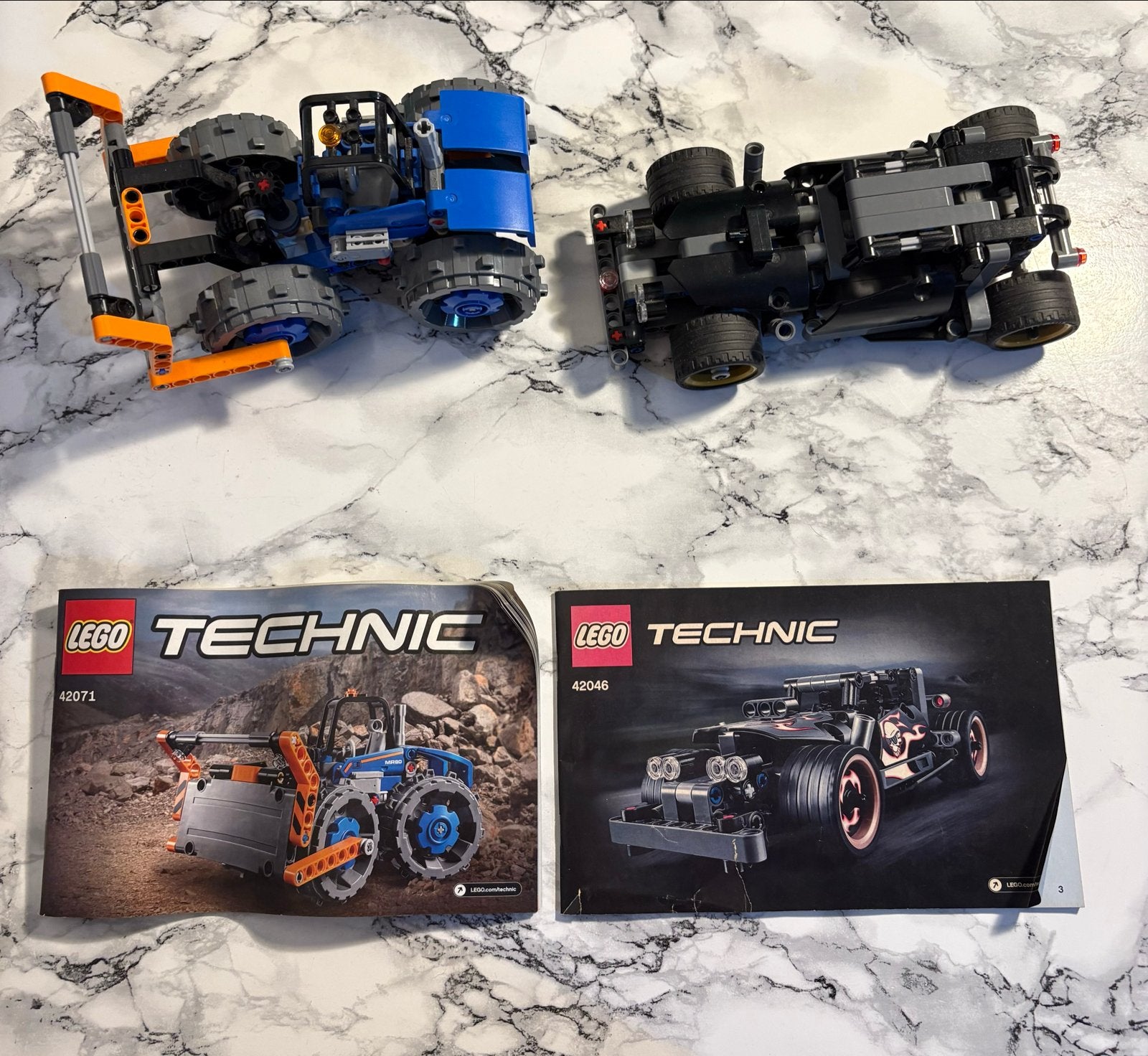 LEGO Technic 42071 en 42046 sets met handleidingen, Ophalen, Gebruikt