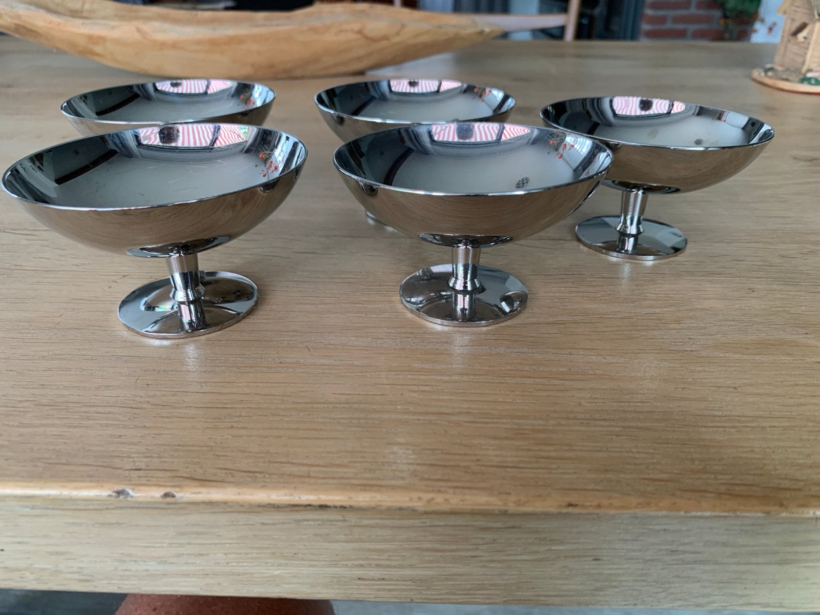 Set van 6 Zilmeta Gero ijscoupes / dessertschaaltjes, Antiek en Kunst, Ophalen