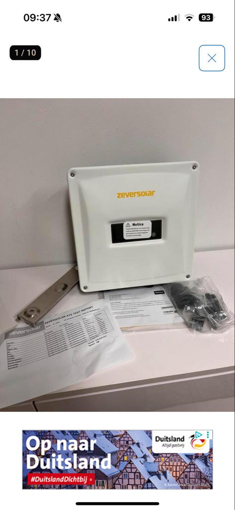 ZeverSolar omvormer 1500w- Nieuw in doos, Ophalen of Verzenden, Nieuw
