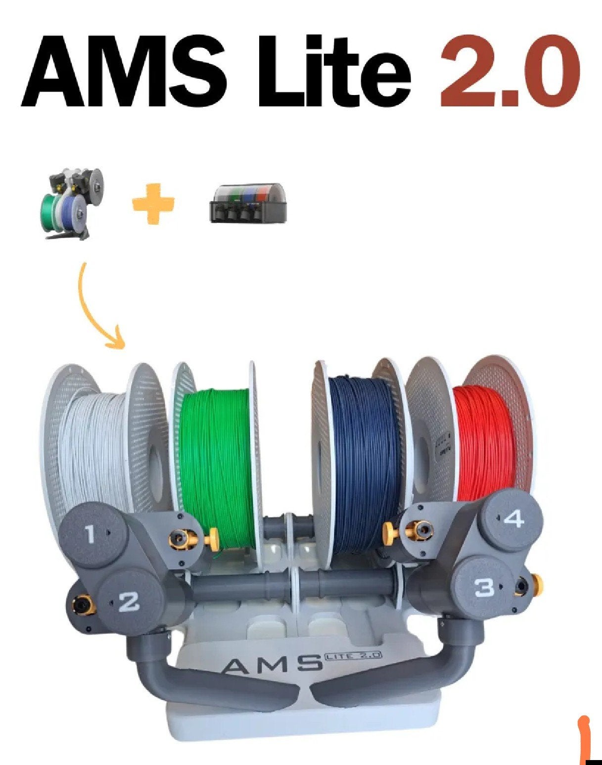Bambulab Ams lite voor A1 of A1 mini, Computers en Software, 3D Printers, Ophalen, Gebruikt, Ingebouwde Wi-Fi, Filament