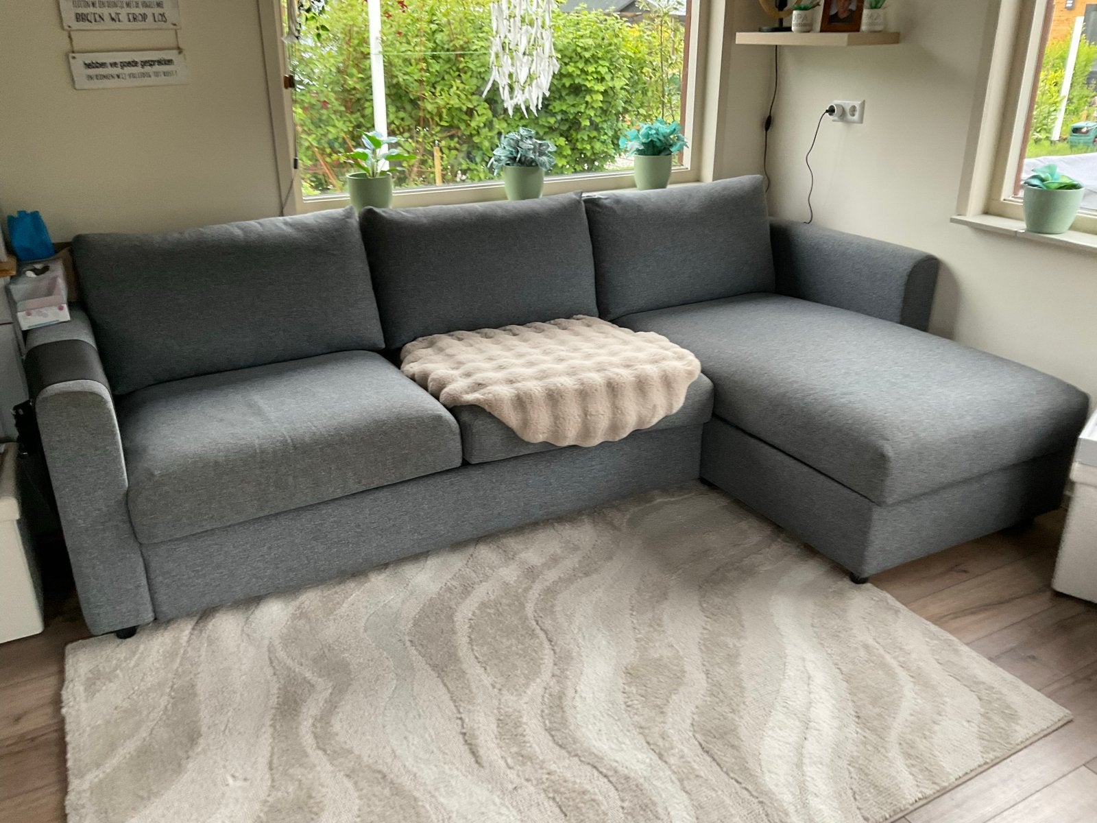 IKEA Slaapbank met lounge en opbergruimte 140x200 bed, Ophalen, Gebruikt, Tweepersoons, 140 cm