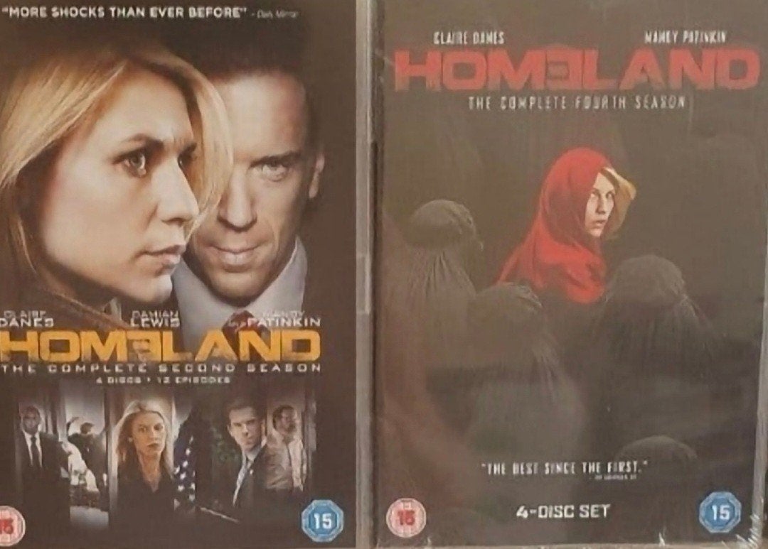 Homeland Seizoen 2 & 4 DVD Boxset - Actie/Thriller, per stuk, Seizoen 2, Ophalen of Verzenden, Thriller, Gebruikt