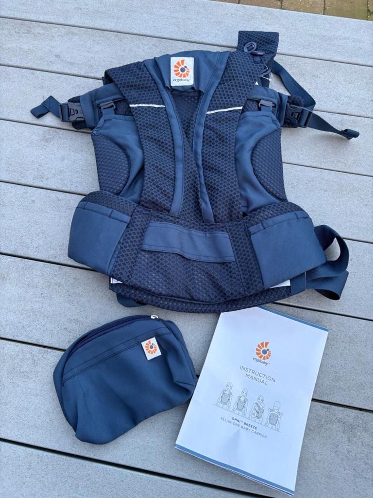 Draagzak Ergobaby Omni Breeze blauw Nieuw, Kinderen en Baby's, Babydragers en Draagdoeken, Ophalen of Verzenden
