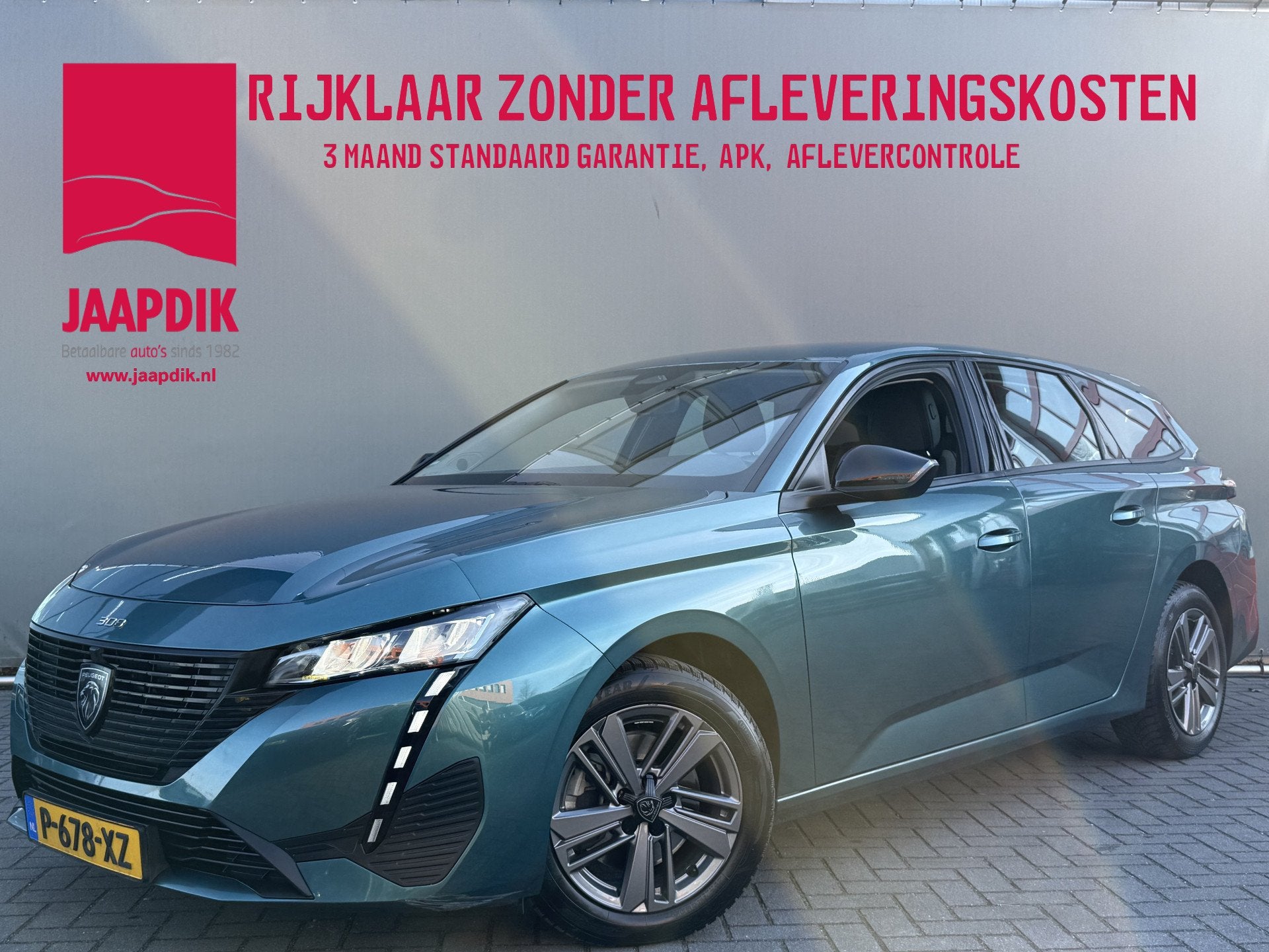 Peugeot 308 SW BWJ 2022 1.2 PureTech131 PK Active Pack Busin, Auto's, Stof, Gebruikt, 1199 cc, Blauw