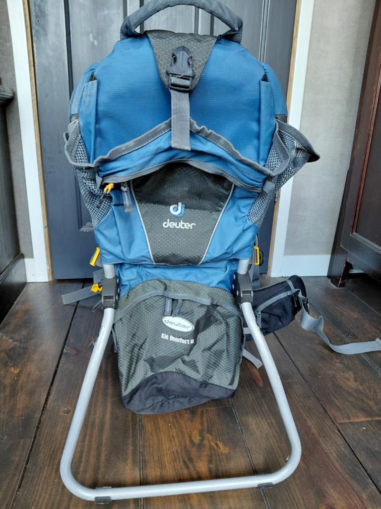 Deuter Kid Comfort II Draagzak - Blauw, Kinderen en Baby's, Babydragers en Draagdoeken, Overige merken, Gebruikt, Ophalen of Verzenden