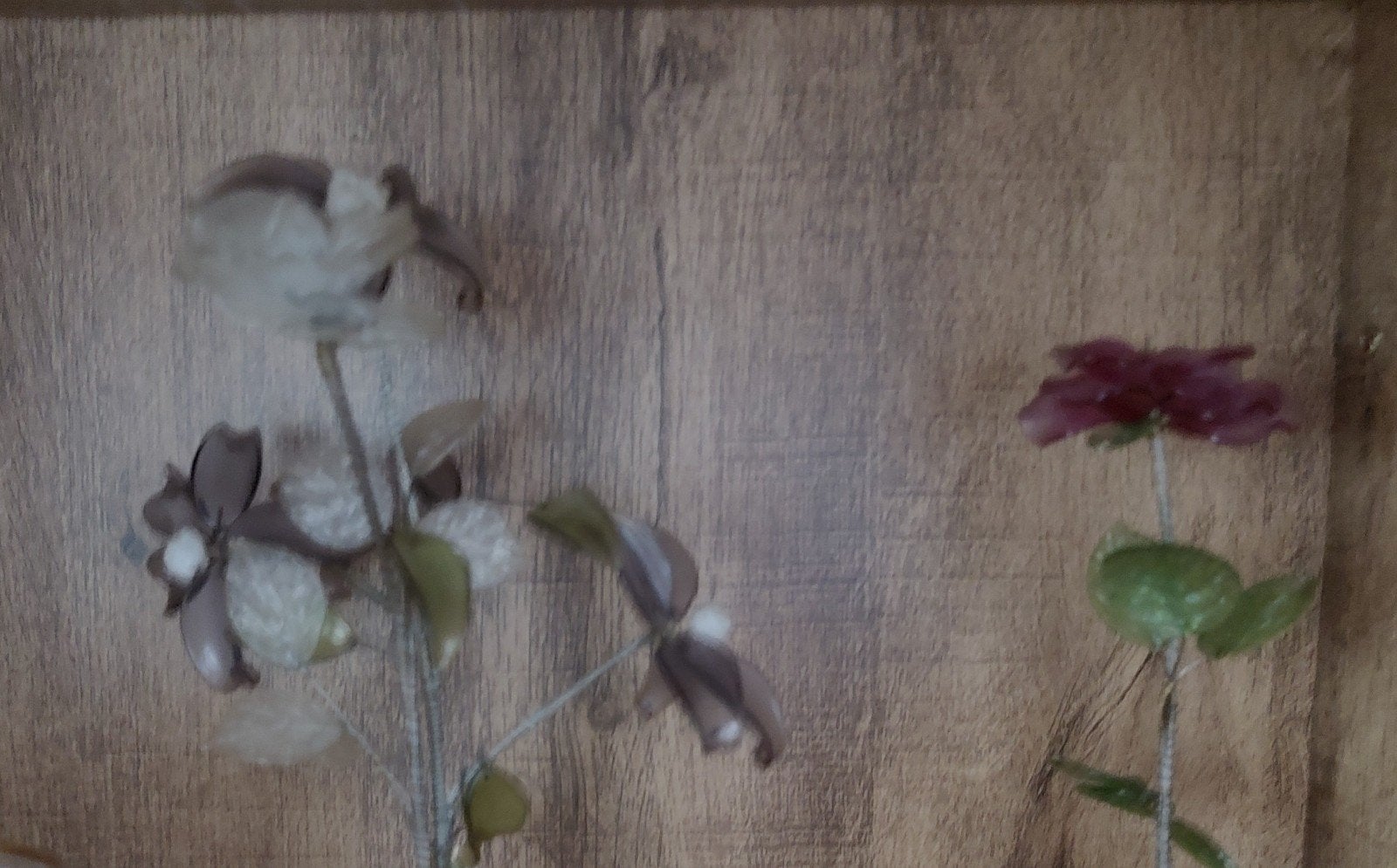 kristallen bloemen met vaasje, Ophalen