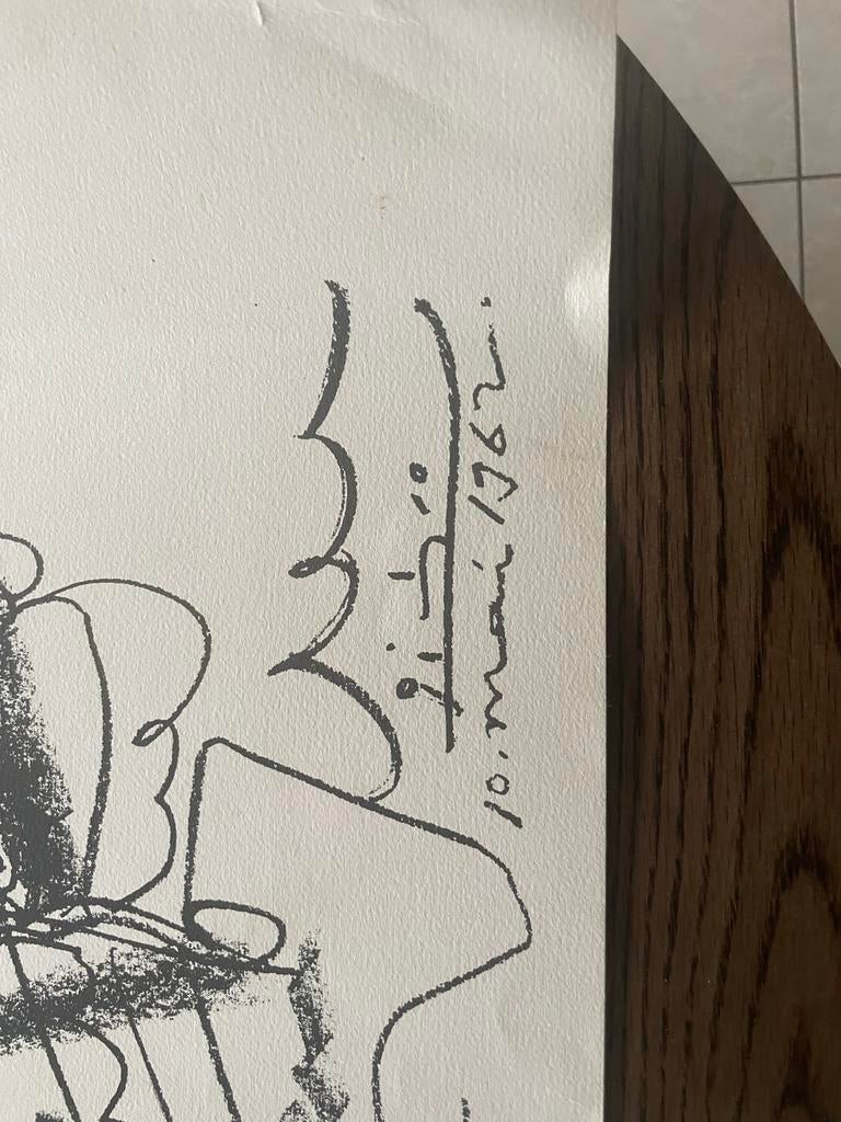 Originele Zeefdruk Picasso - Vredesduif 1962, Antiek en Kunst, Ophalen of Verzenden