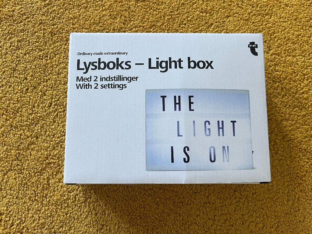 Light box lichtbox 15 x 20 cm, Huis en Inrichting, Tekstbord, 20 cm, 15 cm, Nieuw