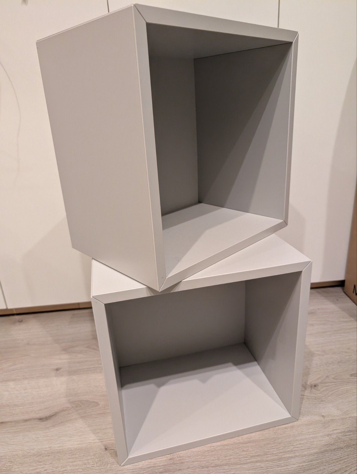 IKEA Eket opbergkasten wit en grijs - Zo goed als nieuw, Ophalen, Zo goed als nieuw