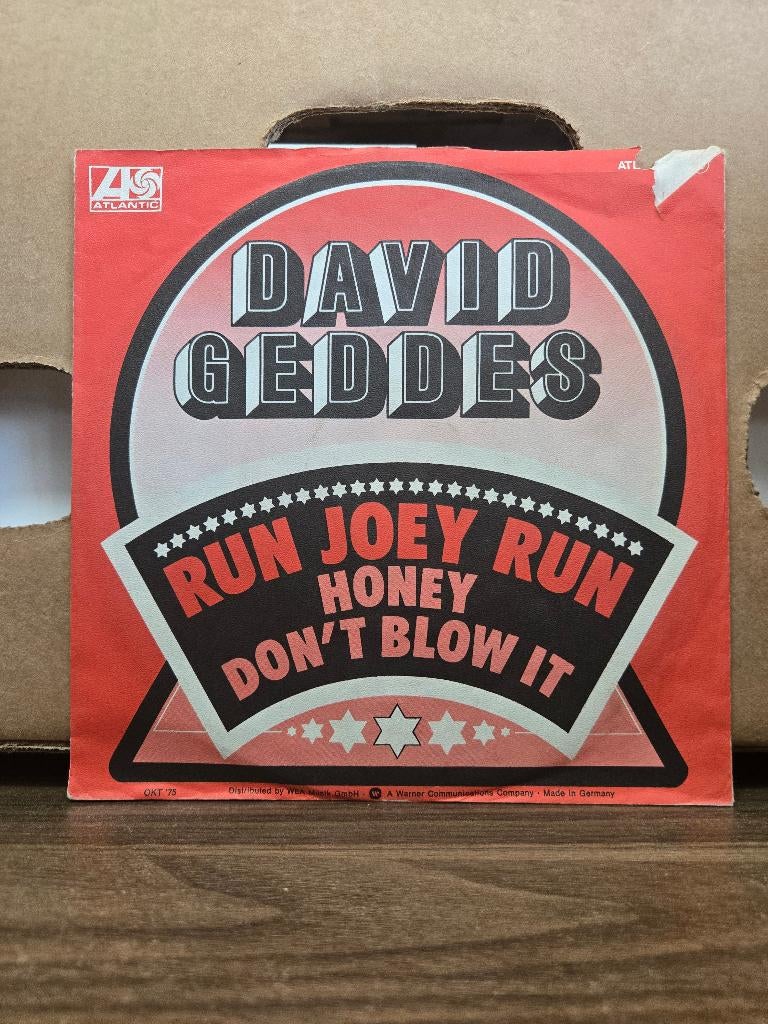 David Geddes - Run Joey run, 7 inch, Single, Ophalen of Verzenden, Zo goed als nieuw