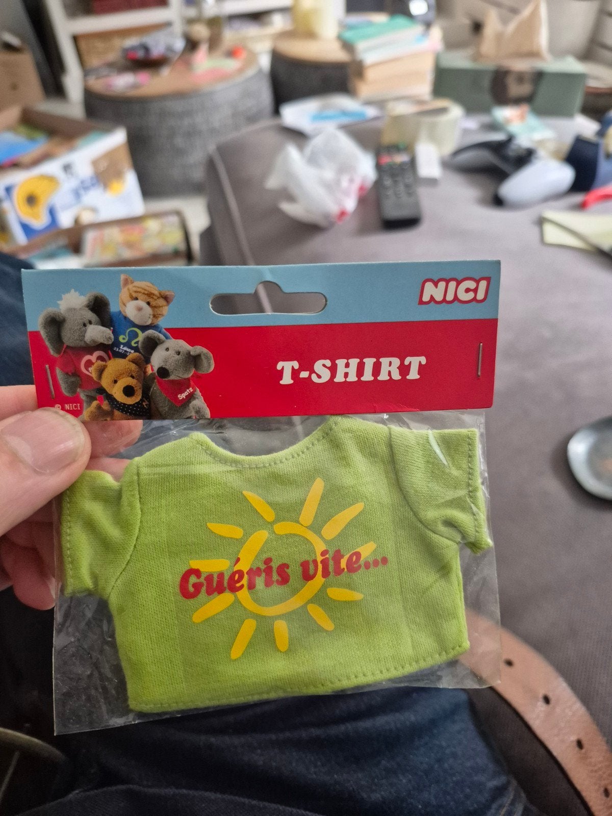 NICI T-shirt voor knuffel - 'Gueris vite...' (Nieuw), Ophalen of Verzenden