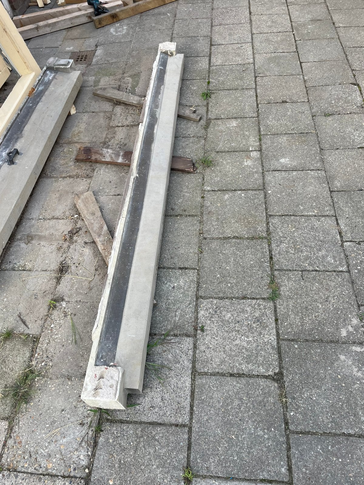Hardstenen dorpel 2900, Doe-het-zelf en Verbouw, Ophalen, Gebruikt