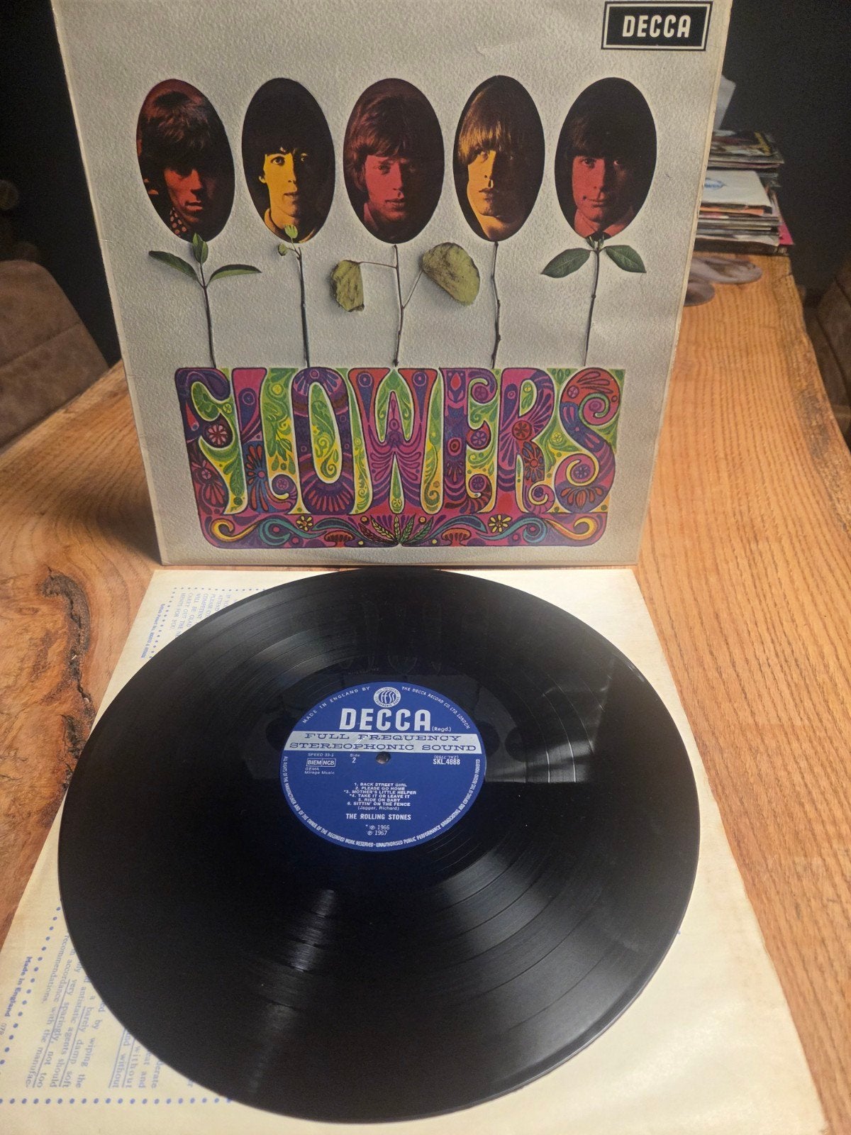 The Rolling Stones - Flowers LP (1967) Decca SKL 4888, LP, Rock, Gebruikt, Originele persing