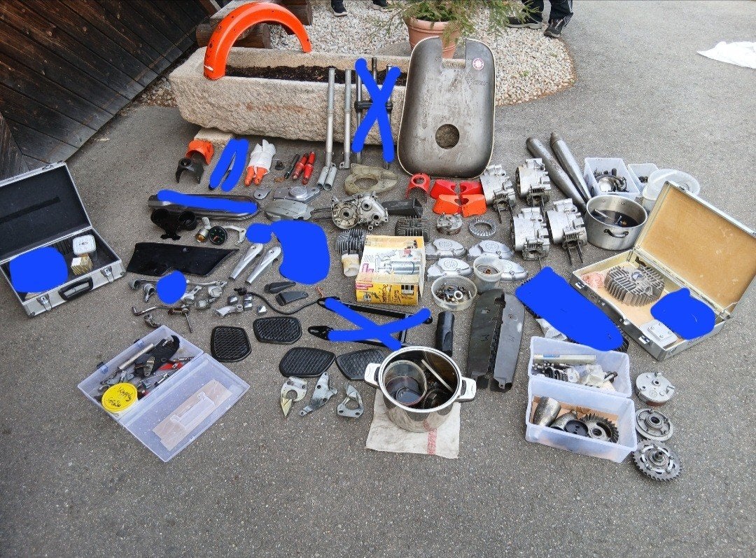 Kreidler Florett RS RMC K54 Flory onderdelen Cilinder, Motor, Ophalen of Verzenden, Gebruikt