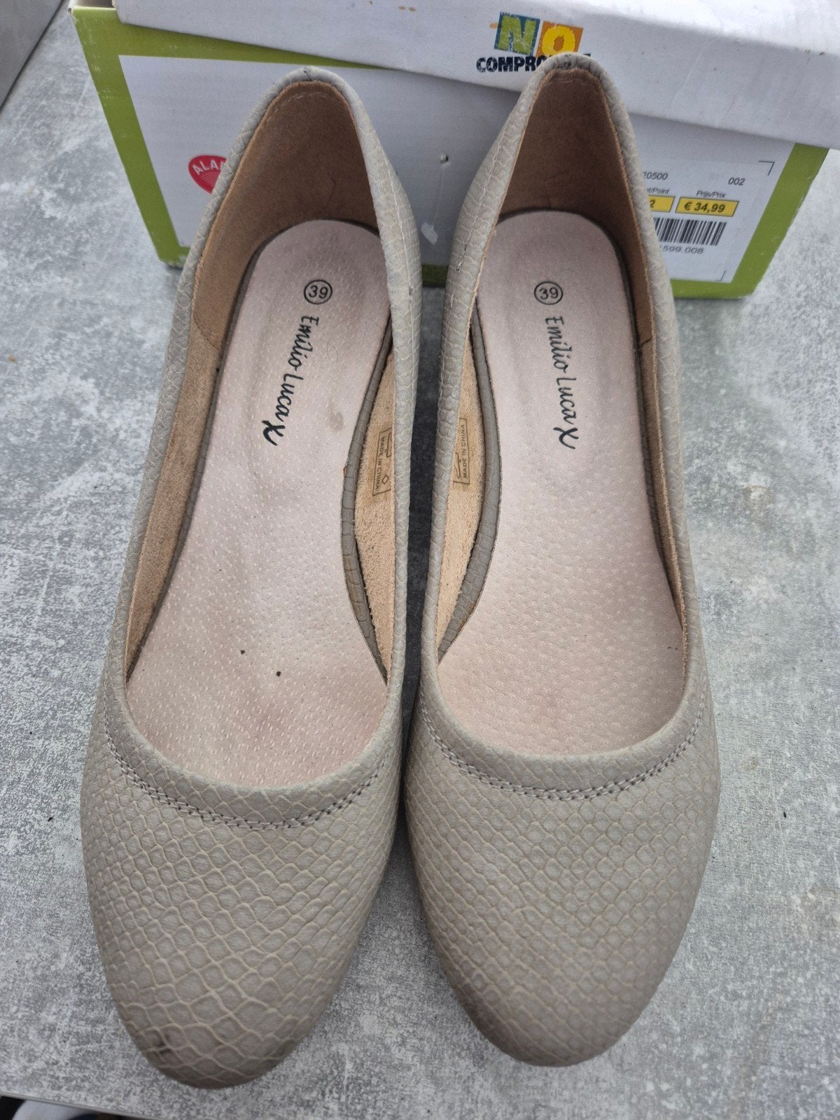 Emilio Luca X Pumps Maat 39 - Zo goed als nieuw, Kleding | Dames, Emilio Luca X, Pumps, Beige, Ophalen of Verzenden