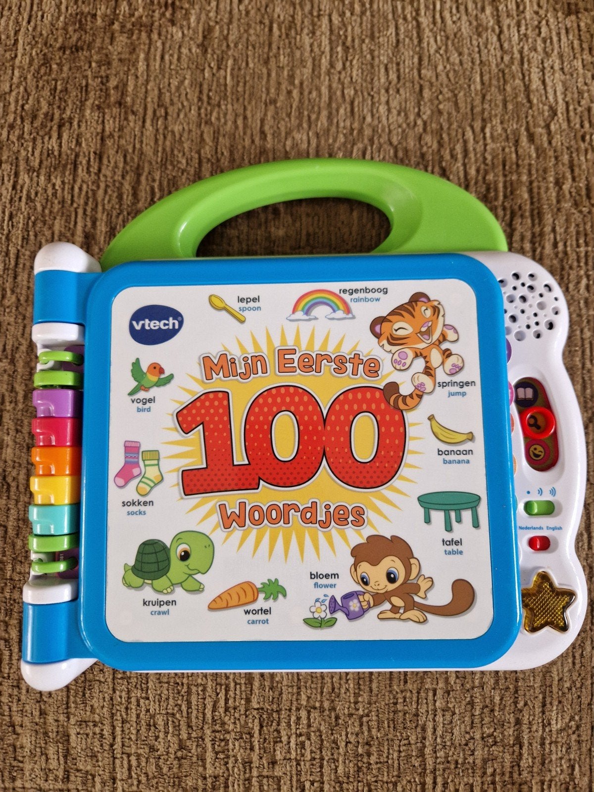 VTech Mijn Eerste 100 Woordjes - Interactief Leerboek, Ophalen, Gebruikt, Taal en Lezen, Met licht