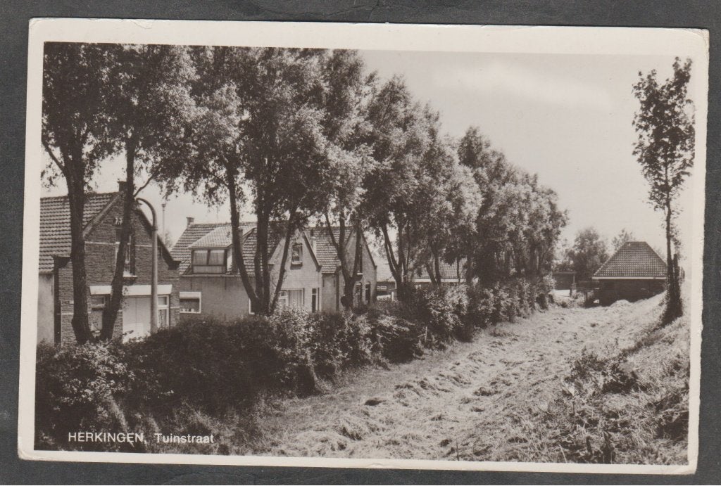 herkingen  tuinstraat, Verzamelen, Verzenden, 1960 tot 1980, Gelopen, Gelderland