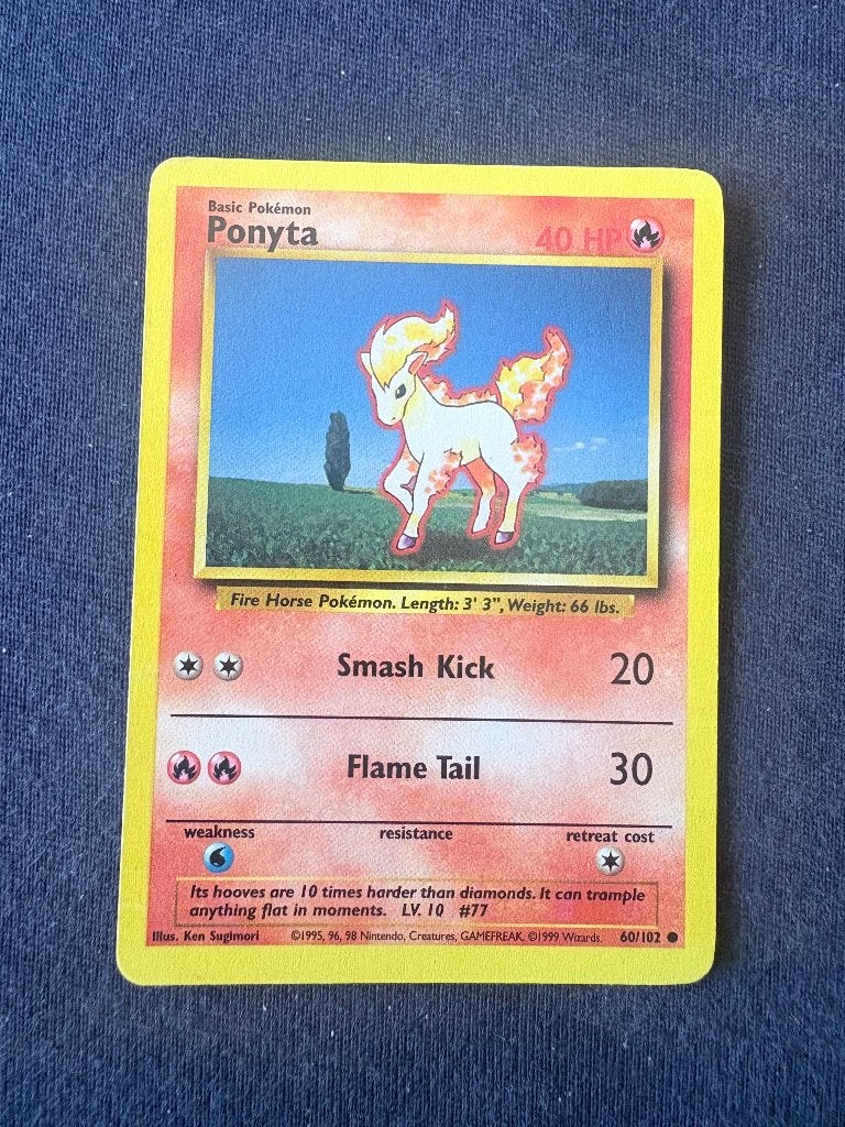Ponyta - Base 60/102 - Near Mint, Ophalen of Verzenden, Nieuw