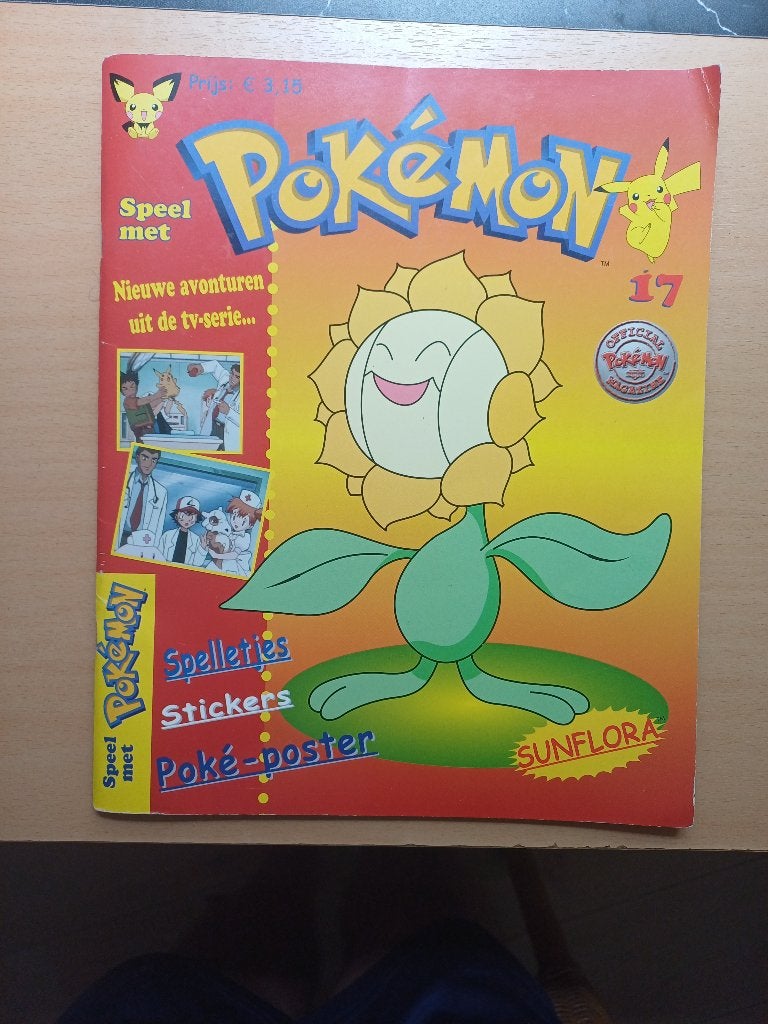 Pokémon mooi Pokémon Magazine #17 2002 incl.Stickers &Poster, Verzenden, Zo goed als nieuw, Overige typen