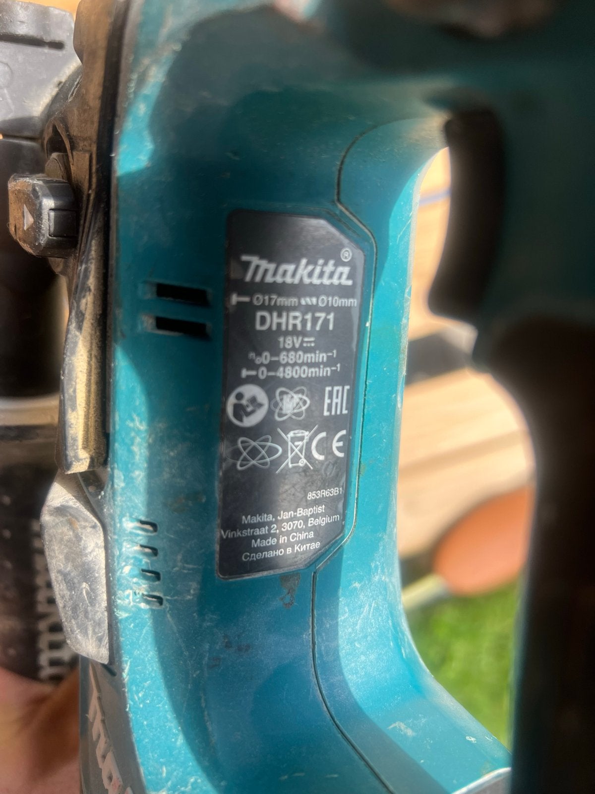 Makita DHR171 18V Boorhamer flink gebruikt, Ophalen of Verzenden, Zo goed als nieuw, Boor- en/of Breekhamer, Klopboormechanisme